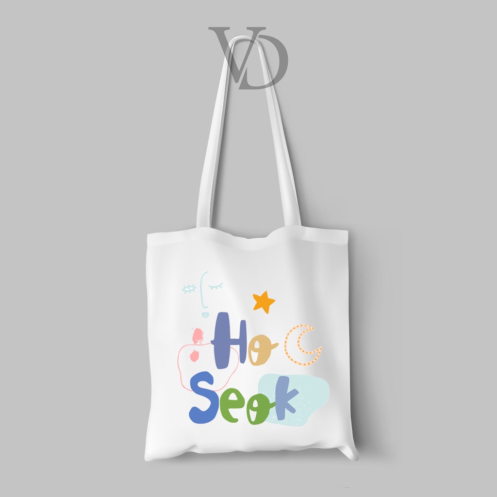 ARMY Tote bag totebag Kanvas Bergambar Tulisan Nama member KPOP