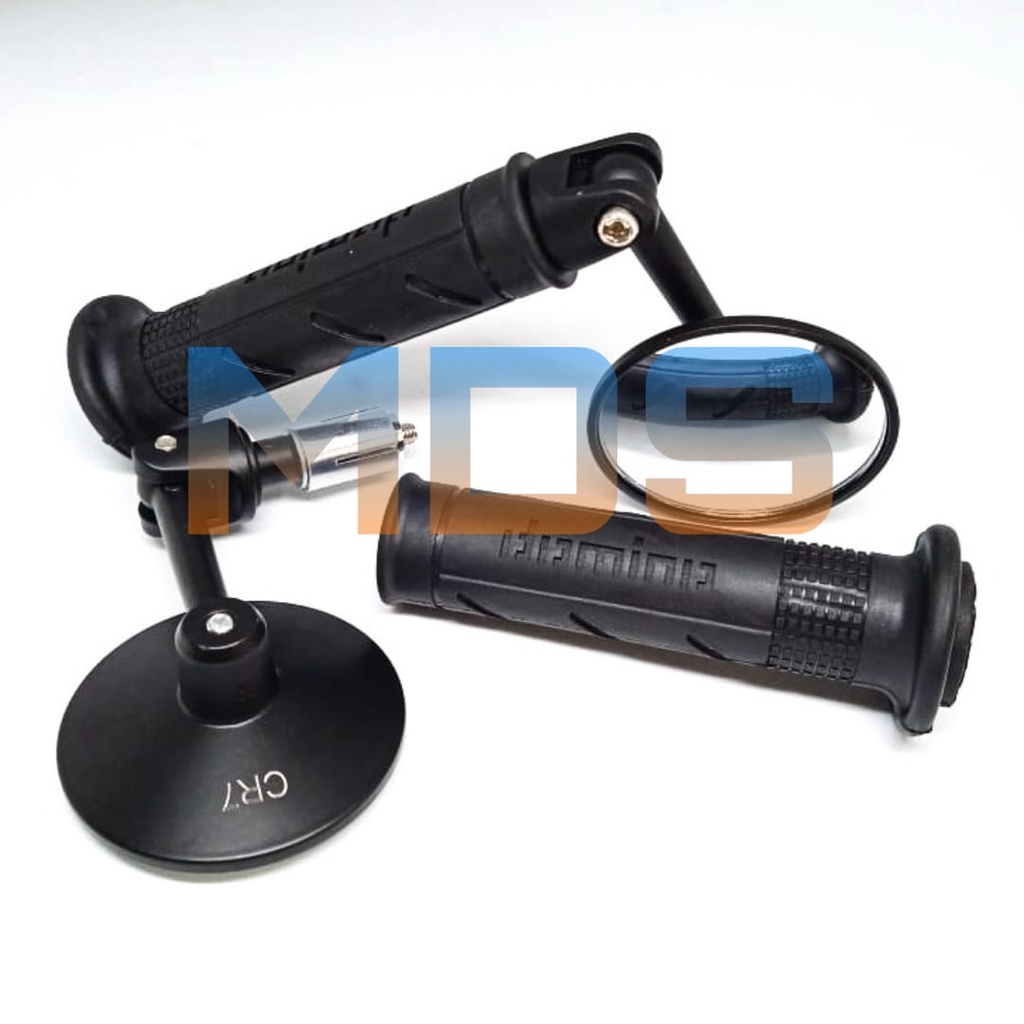 PAKET 2 In 1 Spion Jalu cembung bulat plus Handgrip sisik NMAX.BEAT.PCX.MIO.VARIO DLL-1