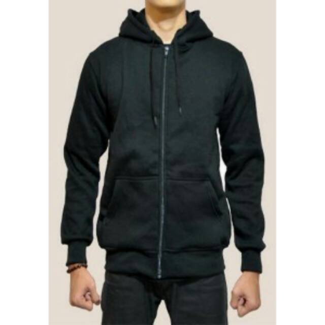 Sweater polos hitam
