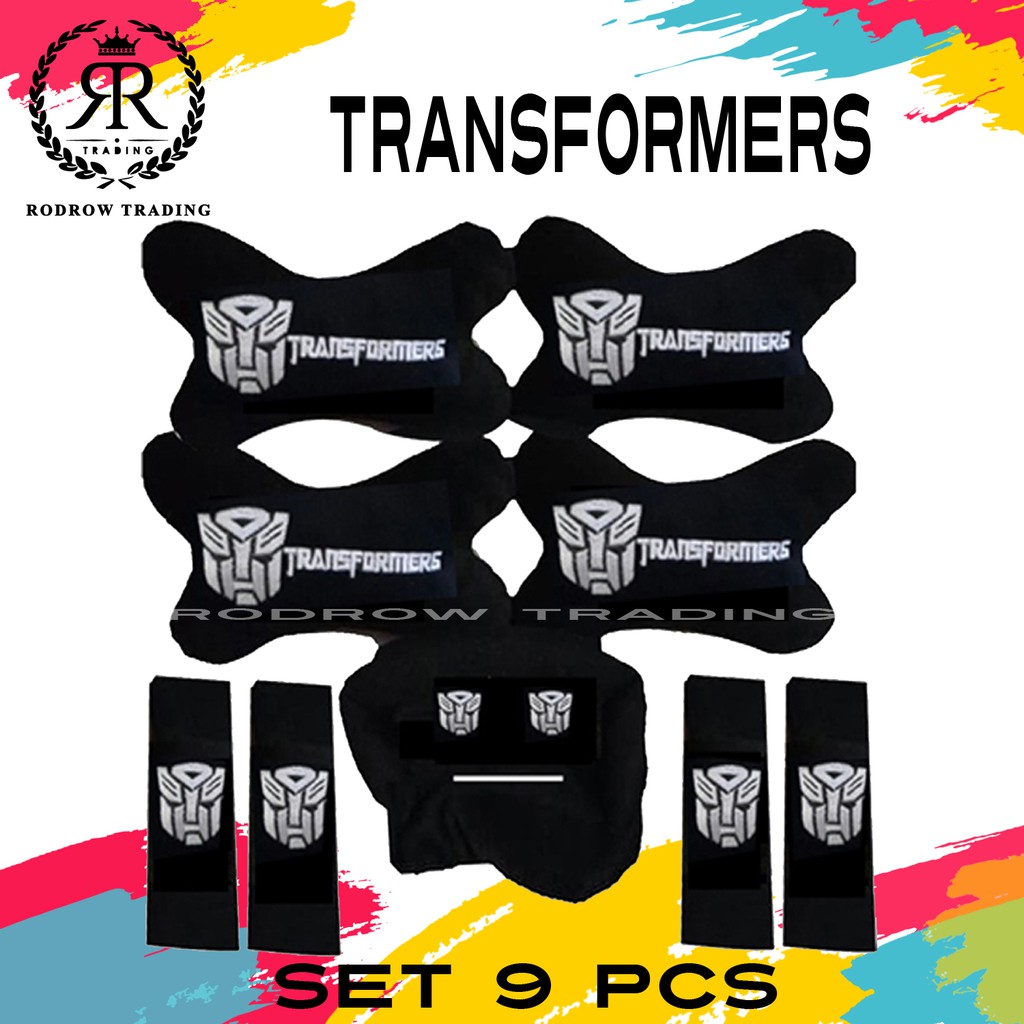 Bantal Mobil Transformers Set 9 pcs - Bantal Jok Mobil Transformers Set 9 pcs - Bantal Transformers