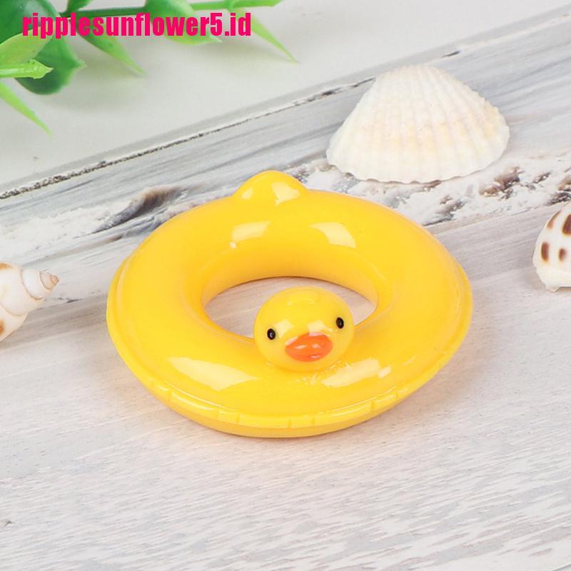 Miniatur Ban Renang Bebek Kuning Skala 1: 6 1: 12 Untuk Rumah Boneka