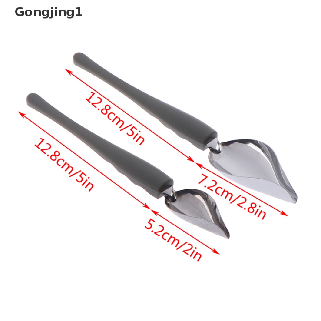Gongjing1 Piring Saus Bahan Stainless Steel Untuk Melukis