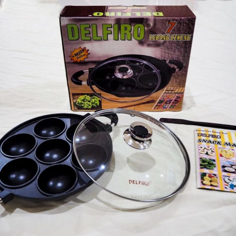 [ ⭐FREE ONGKIR⭐ ] Cetakan kue Teflon Delfiro/Happy call 4/7/8/12 donat pukis apem bikang lumpur surga  ANTI LENGKET