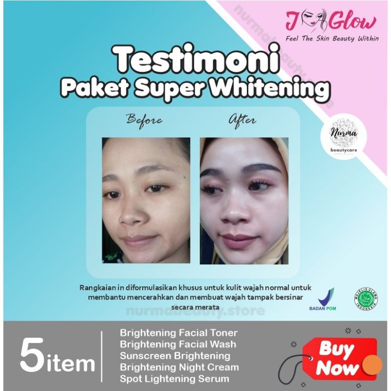 jglow skincare paket super whitening / j-glow paket super whitening / j glow paket super whitening