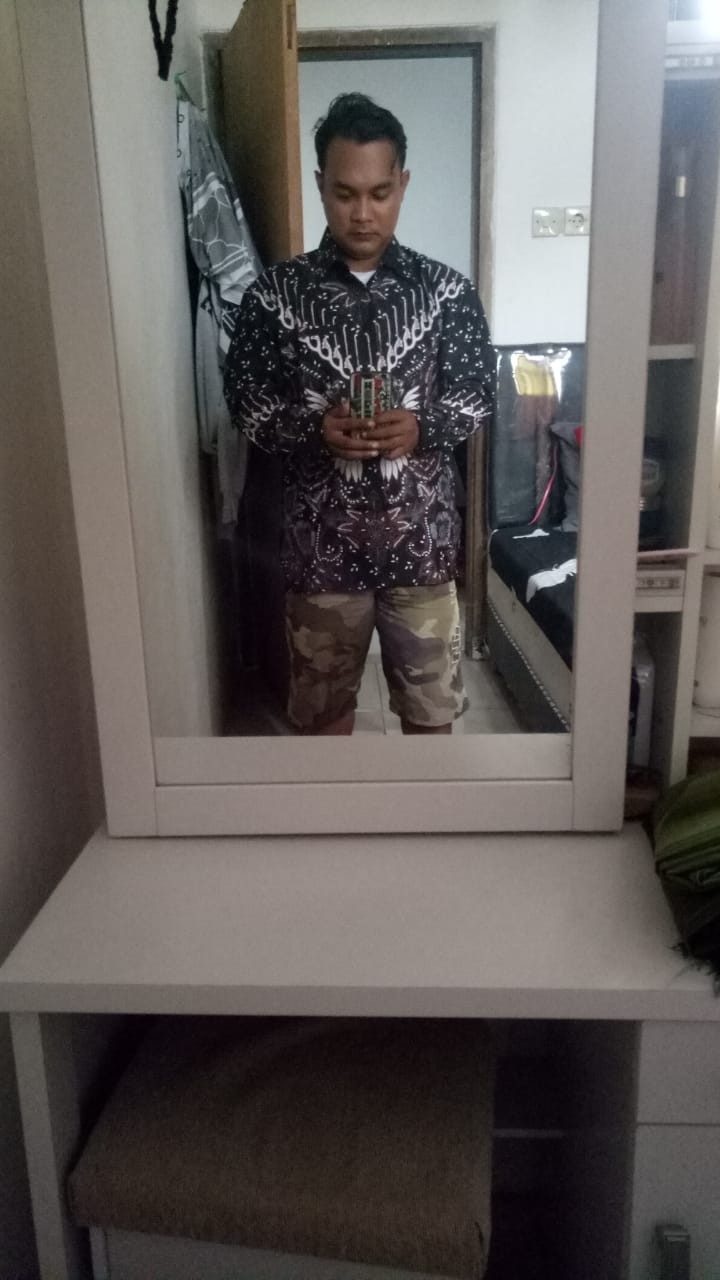 Batik Pria Parang Cendono Sogan Slim Fit Batik Solo Katun Primisima Full Furing