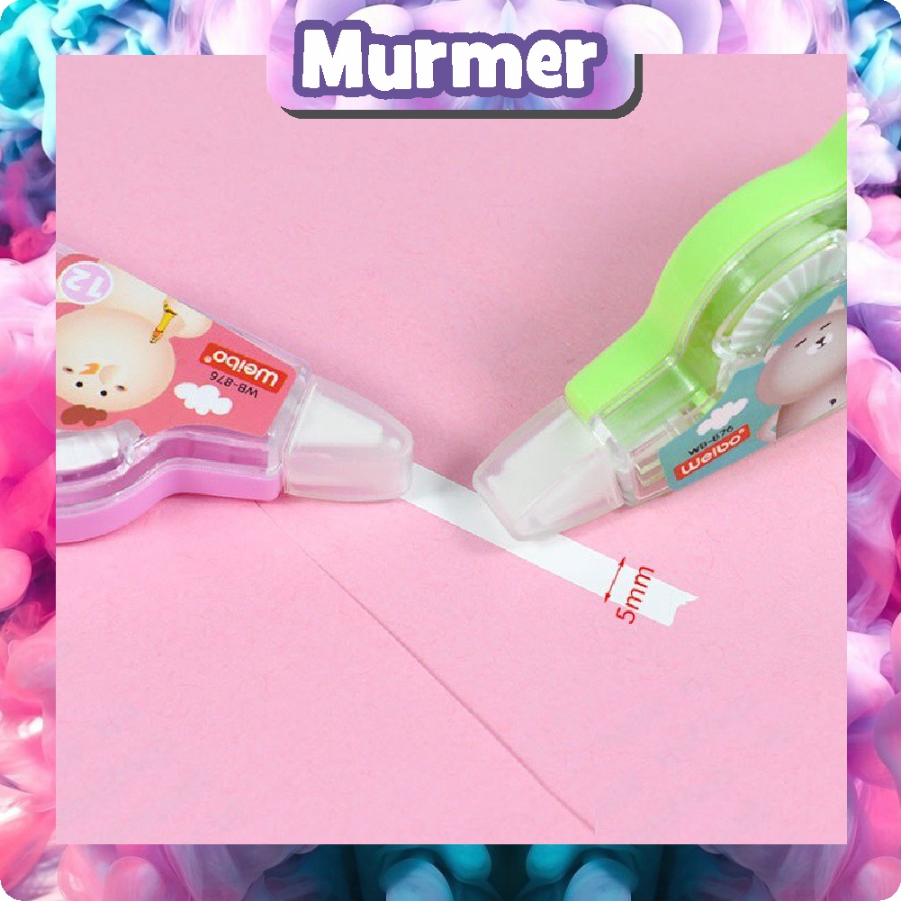 MurmerOfficial S002 Correction Tape Students Stationary School Supplies 12M Multiple Color