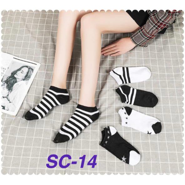kaos kaki wanita import kaoskaki socks sepatu-5