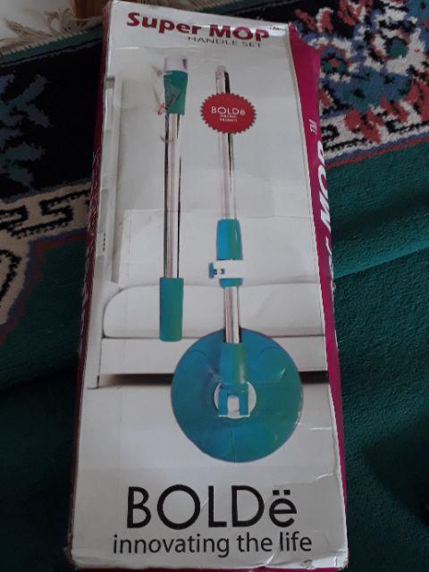 Tongkat , Kepala + Kain Pel Supermop Bolde | Komplit 1 Set