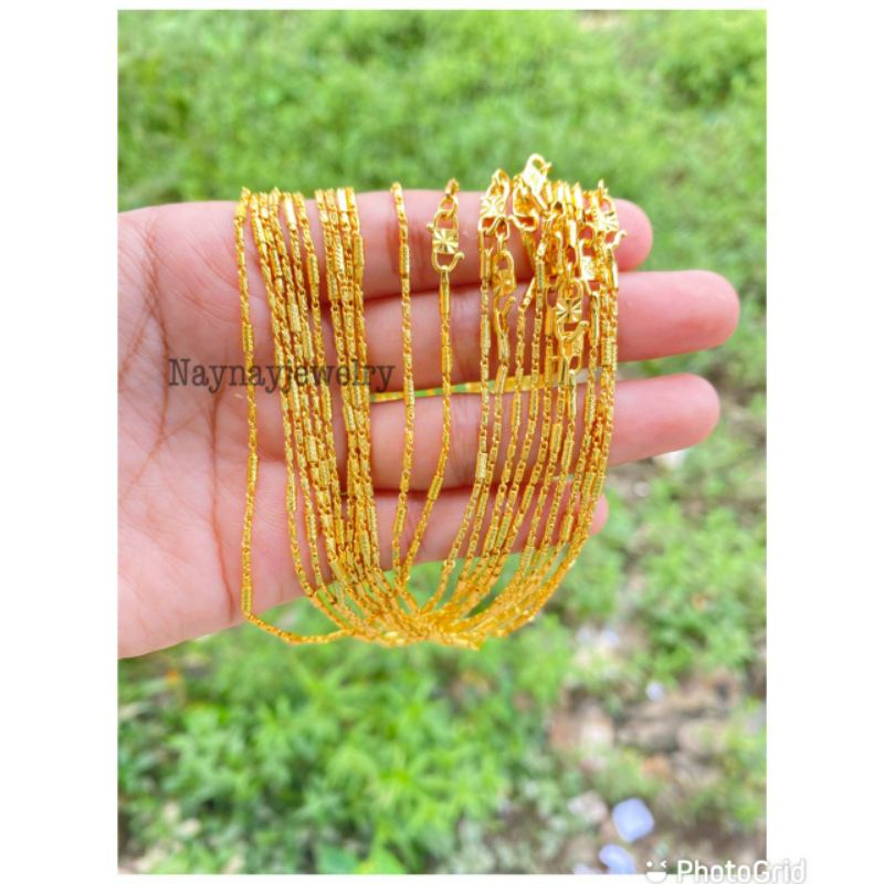 Kalung Koin 91 warna 24k ( Bambu)