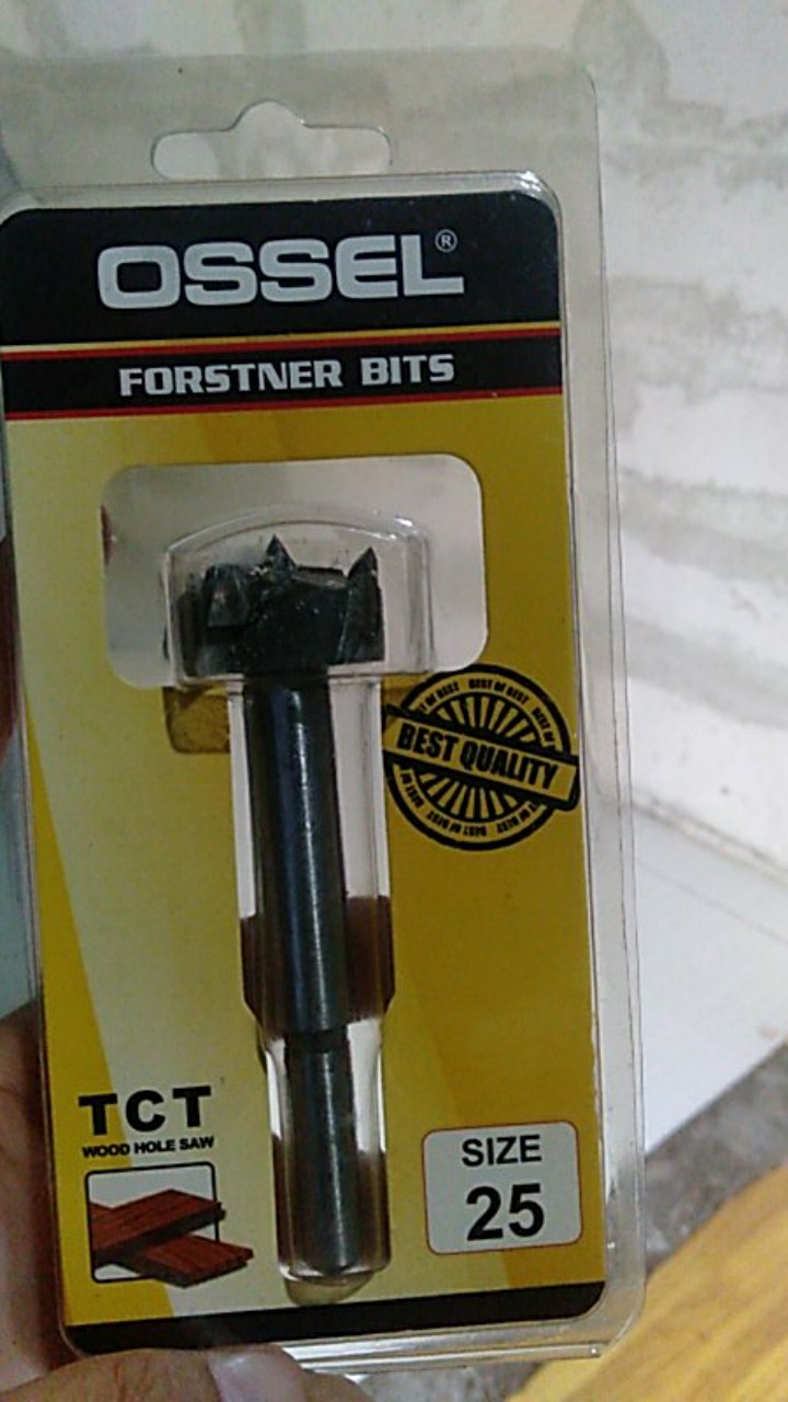 Mata Bor Kayu Engsel Sendok 25 Mm Ossel / Forstner Bit Tct Lubang 25 Mm