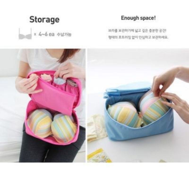 Underwear Travel Toiletry Bag Tas Penyimpanan Pakaian Dalam Pouch Kosmetik Make Up Korea2