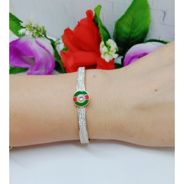 Gelang Titanium permata Fashion jewelry