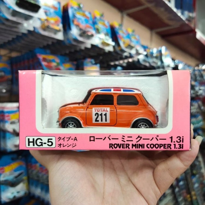 Diapet 1/35 Rover Mini Cooper 1.3i Union Jack Orange - Made in Japan