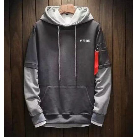 Mokokomo Sweater Unisex Eleven Fleece Lengan Panjang Hoodie terbaru