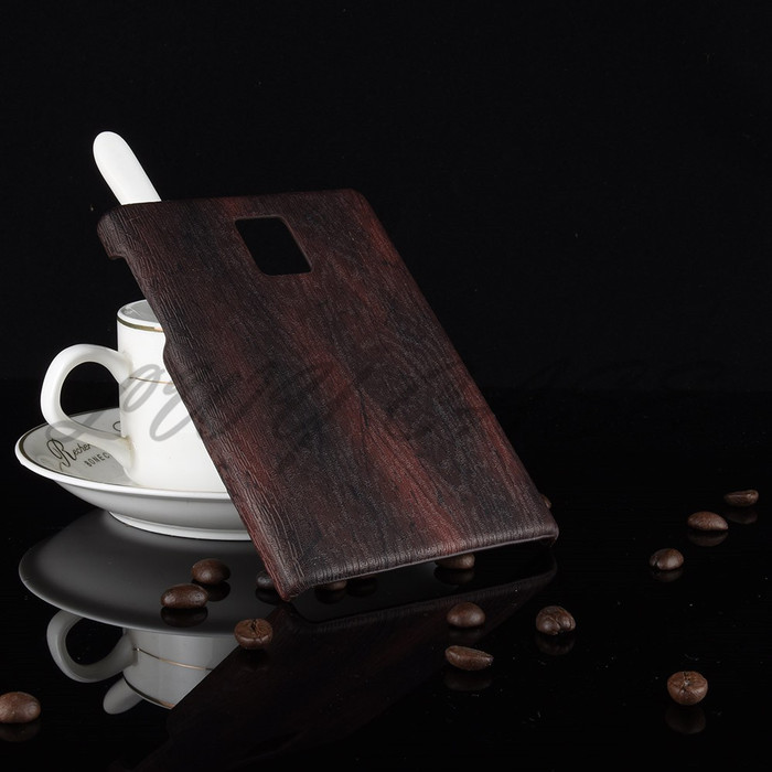 GROSIR MURAH CASING KULIT PU MOTIF KAYU UNTUK BLACKBERRY PASSPORT
