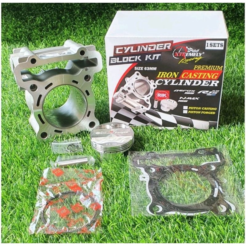 BLOK BORE UP NEW NMAX  NMAX OLD 155 R15VVA V3 MT15 AEROX 155  LEXI 63 65 PREMIUM FORGED XTR RACING