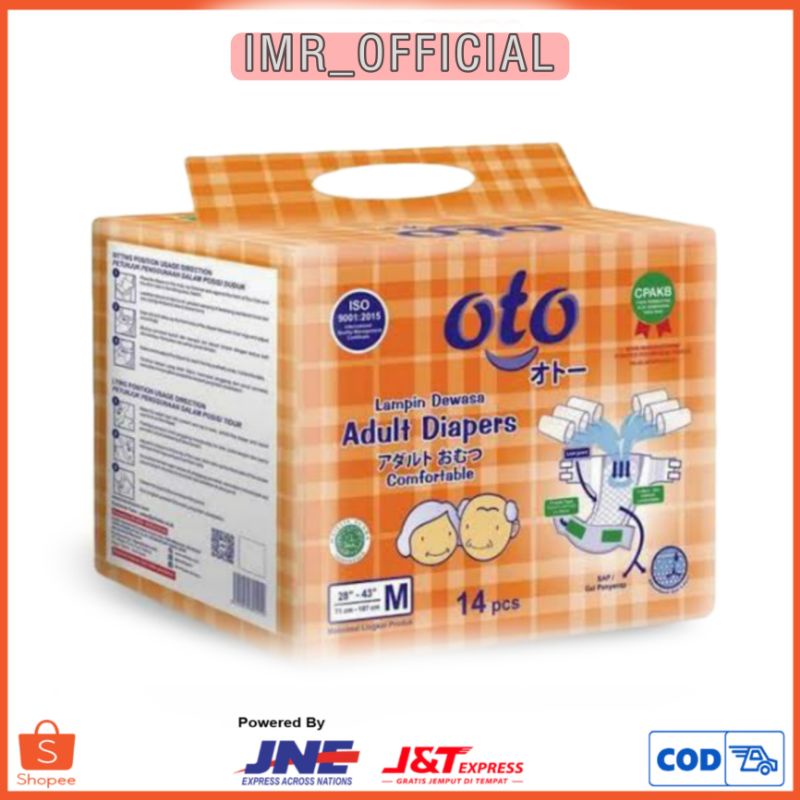 OTO POPOK DEWASA PEREKAT ADULT DIAPERS M14/L14/XL12