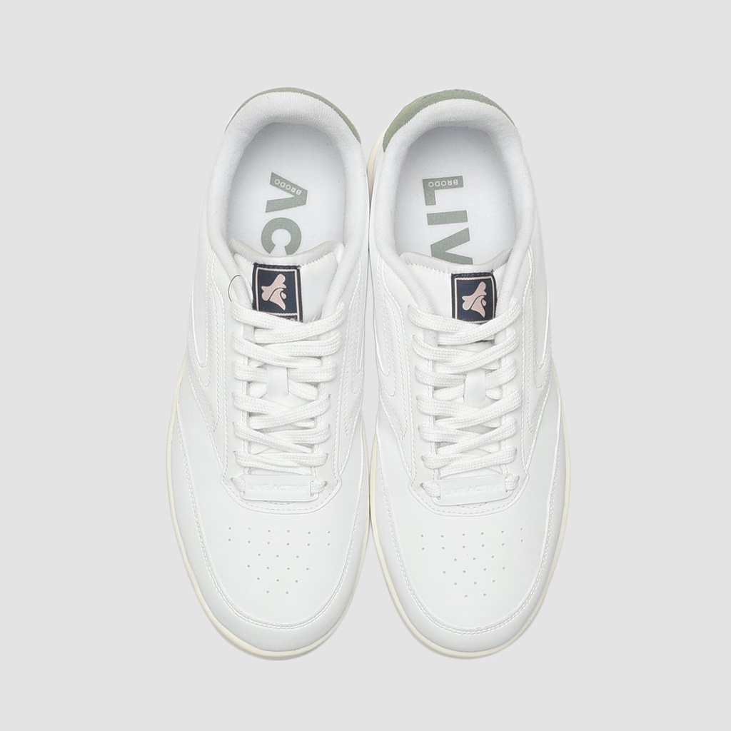 Sepatu Brodo Ace Tennis [White Red Navy/White Pale Olive]-6