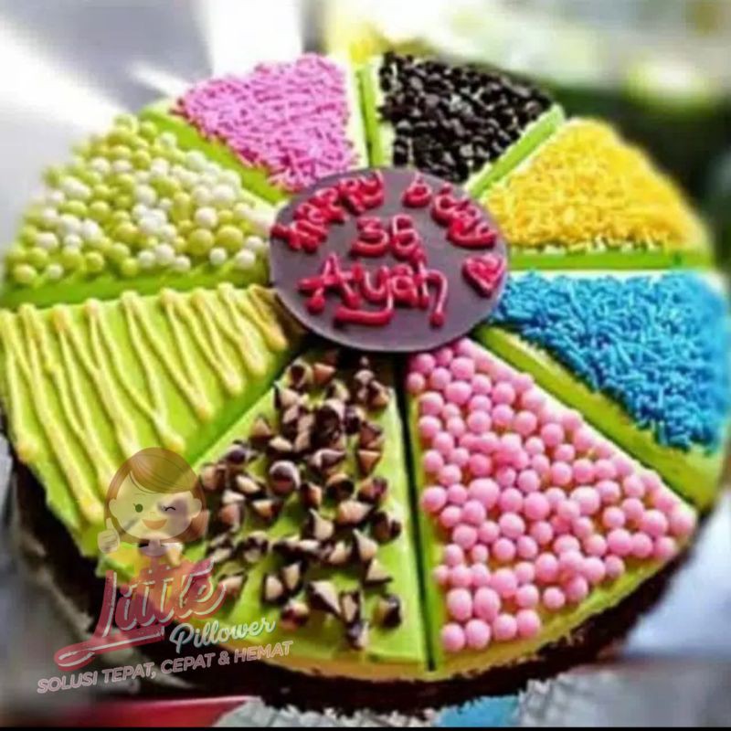 Loyang Pizza Brownies D20/ Loyang Brownies Bulat Sekat/ Loyang Kue