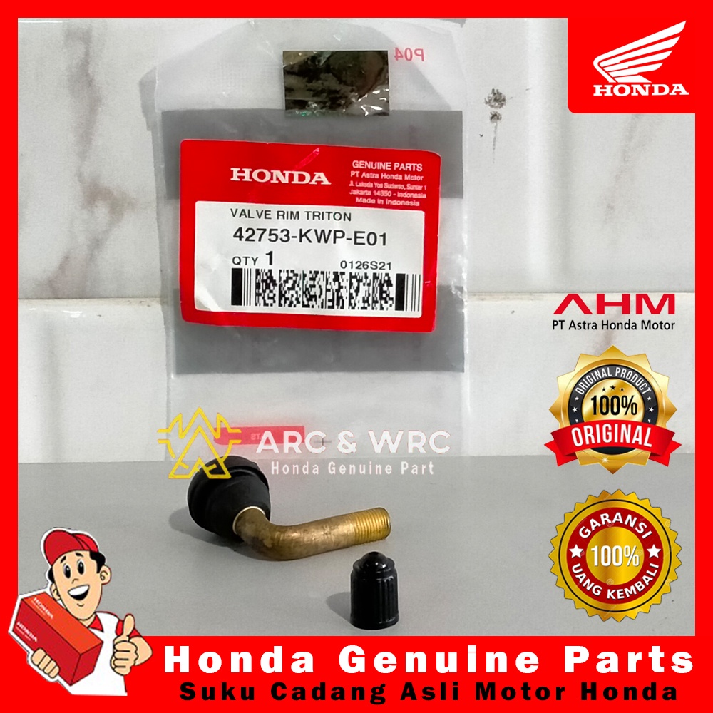 Pentil Ban Depan Belakang Motor Tubless Bengkok Scoopy Esp New Scoopy // 42753KWPE01