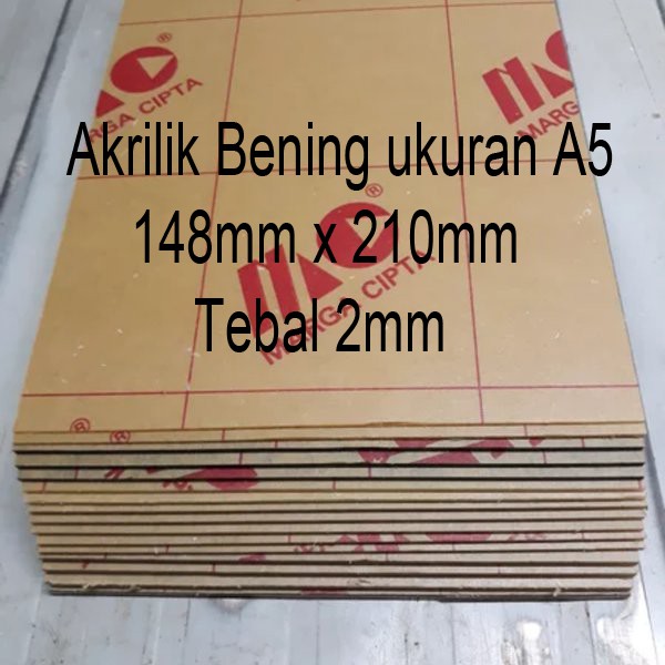 

Lembaran Akrilik Marga Cipta A5 2mm