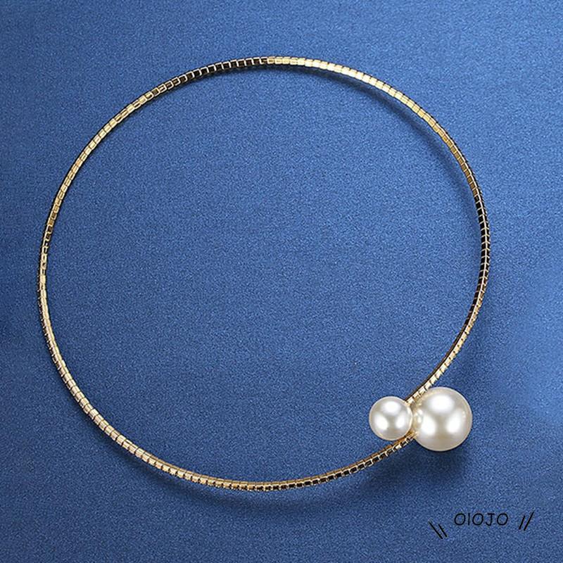 【COD】Kalung Mutiara Lapis Silver Berkilau Untuk Wanita