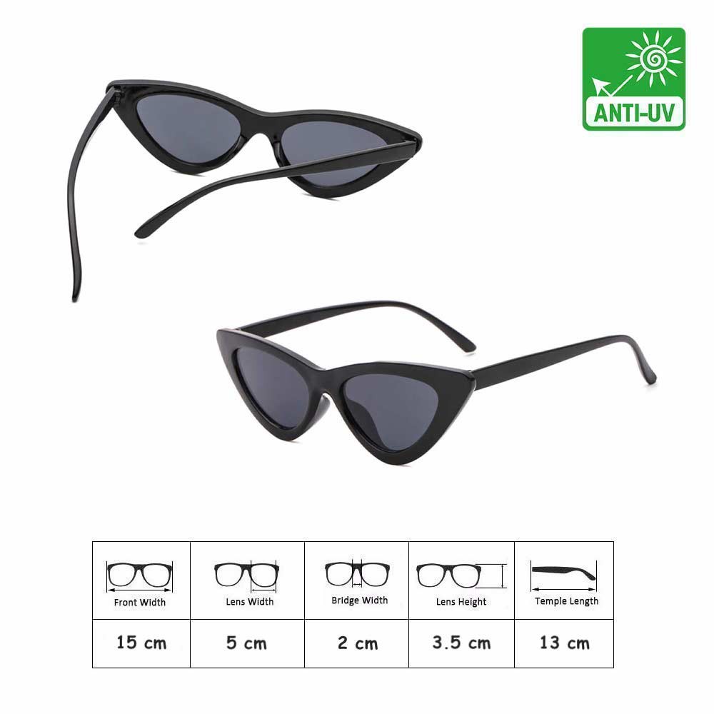 Anti UV Eye Cat Sunglasses - Kacamata Pria &amp; Wanita - TP (Group) Free Kotak Kacamata