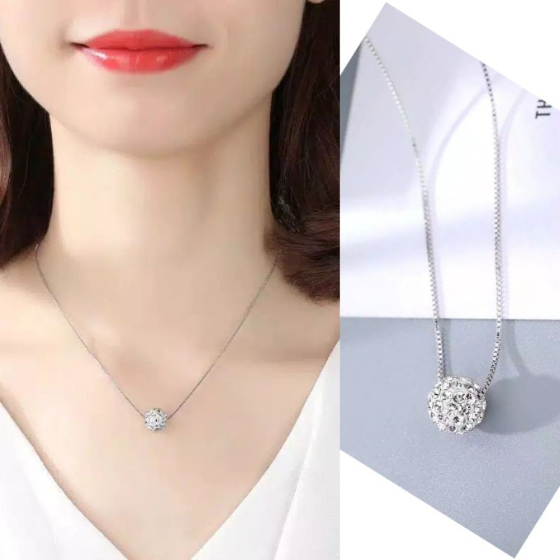 Kalung Titanium Steel/ kalung stainless steel/  anti karat impor/ kalung wanita/ kalung 2 in 1