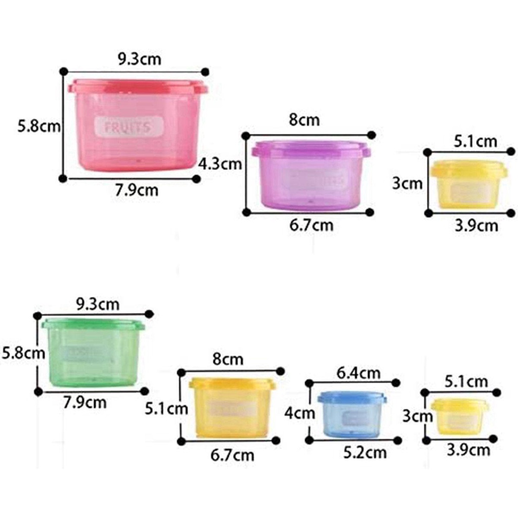 [Elegan] Wadah Makanan Dapur Kebugaran Tetap Fit Diet Control Storage Organizer Meal Measure Dish