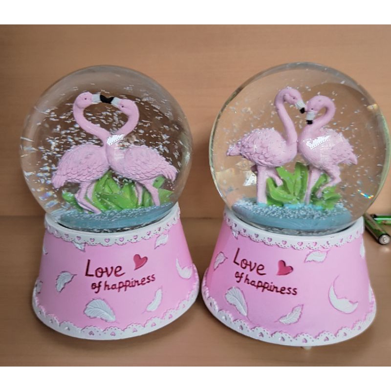 Snowball musik lampu JUMBO waterball music box globe music angel unicorn couple hello kitty Angel n