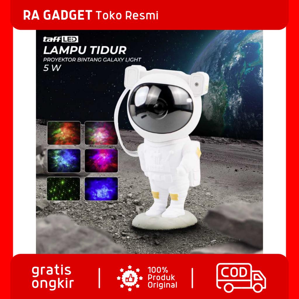 Lampu Tidur Proyektor Astronaut Galaxy Light 8 Colors 5W 240V / Lampu Bola Disko Disco Proyektor Ber