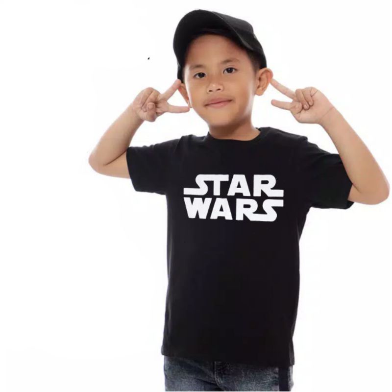 kaos distro anak laki laki motif star wars/atasan anak anak termurah 1-10tahun