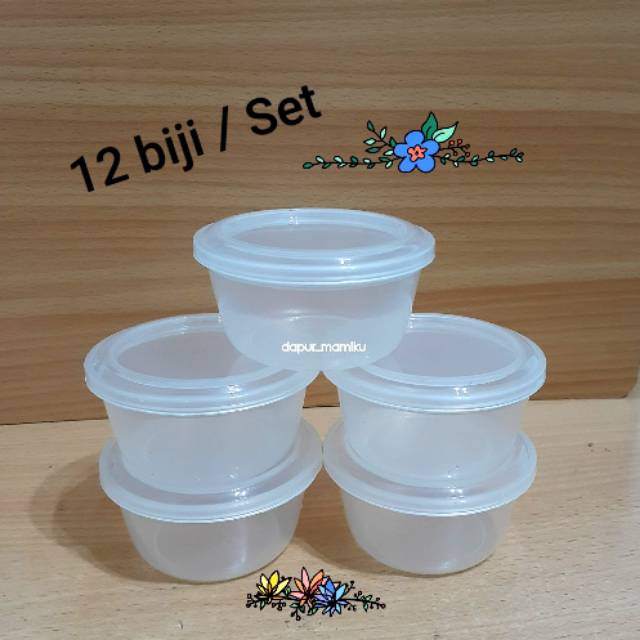 DAPURMAMI 12 pcs Cup Ovalet Sambal Cup Saos Gelas Cup Mayonaise