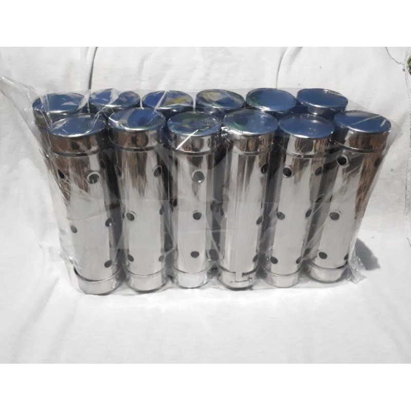Cetakan lontong stainless 20 cm dan 15 cm isi 12pcs bahan stainless steel stenlis