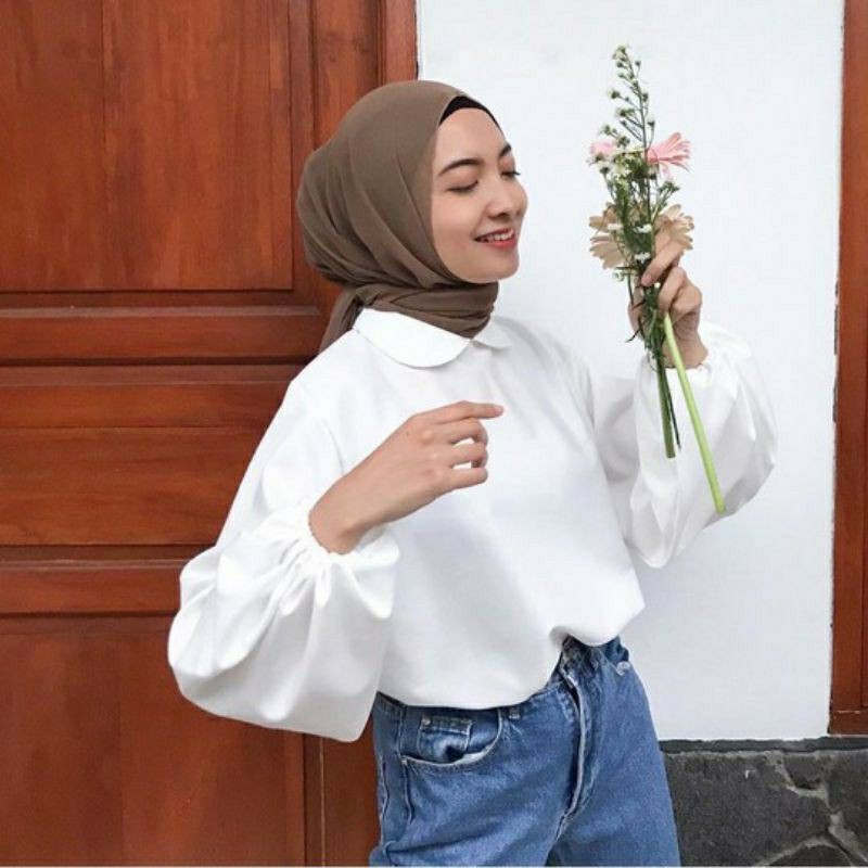 NEW BLOUSE / ATASAN WANITA Tangan Balon Bahan Premium Hits