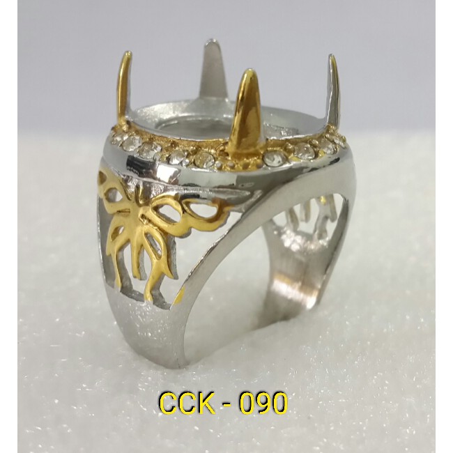 Ring Cincin Titanium Import ikat batu akik per codi DICS 50% cck-090