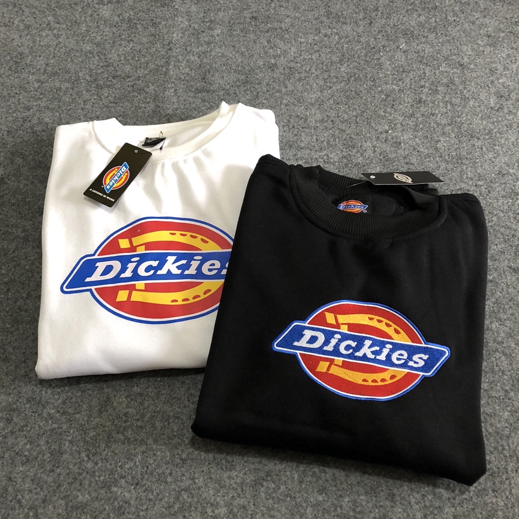 Sweater Pria CREWNECK Pria Wanita Basic DICKIES FULLSABLON&amp;FULLTAG  Premium Tebal CREWNEK BEST SELLER TERLARIS 2021 Crewneck Pria Distro Terbaru