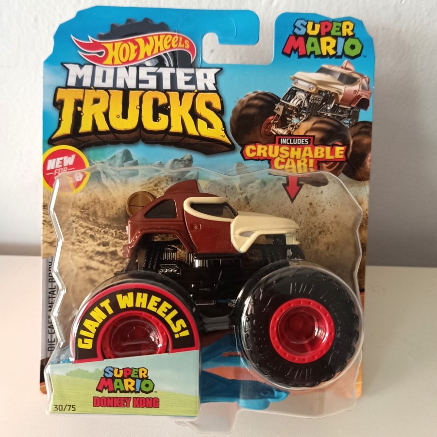 Hot Wheels Monster Trucks - Super Mario Donkey Kong - Hotwheels Truck Original