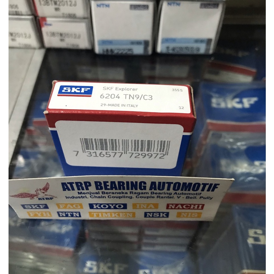 BALL BEARING 6204 TN9/C3 SKF ORIGINAL