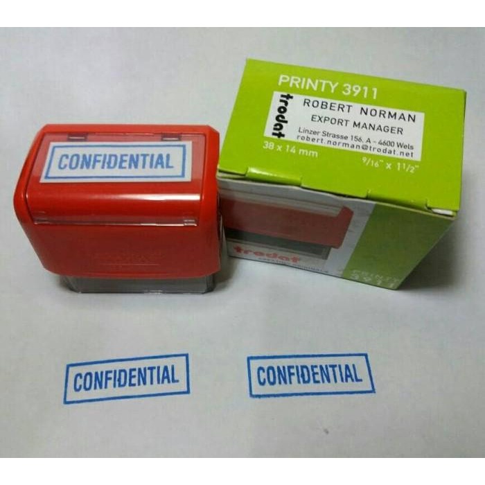 

Stempel / Stempel Warna Otomatis Custom Design Nama - Trodat Printy 3911