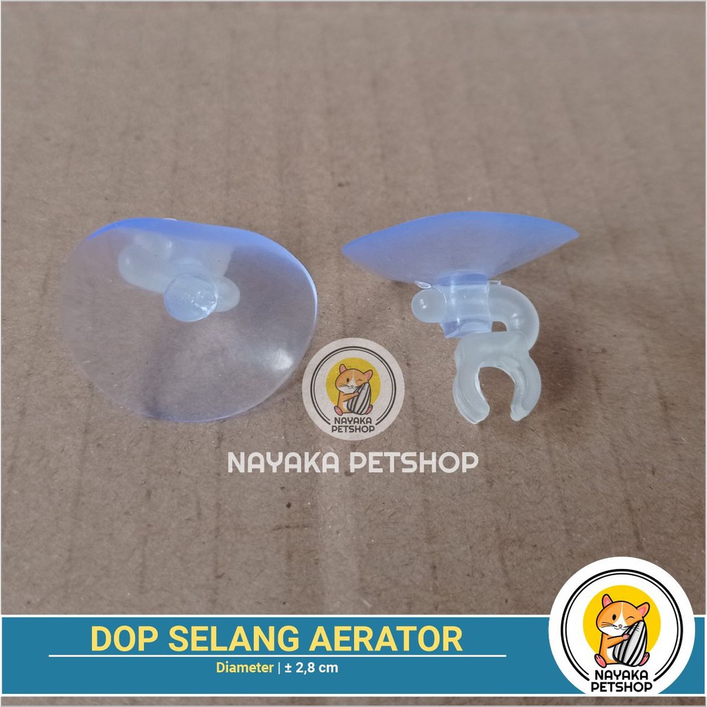 Dop Selang Aerator Aquarium Kop Tempelan Kaca Aquascape