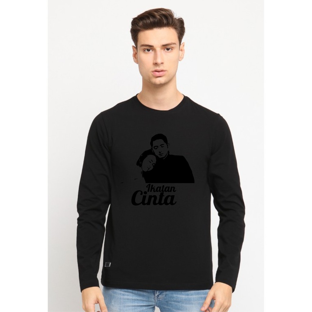 Kaos Distro T-shirt Unisex Lengan Panjang Ikatan Cinta Gambar orang