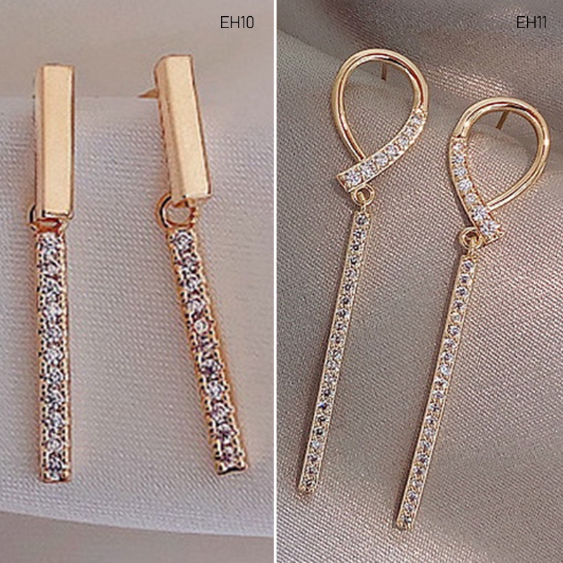 Anting Tusuk Lapis Silver S925 Desain Geometri Kotak Hias Mutiara Untuk Wanita