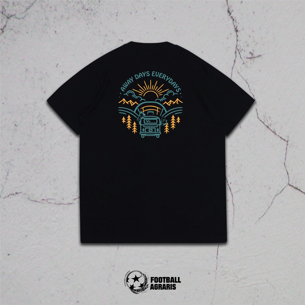 Football Agraris Tshirt Away Days Everydays Black