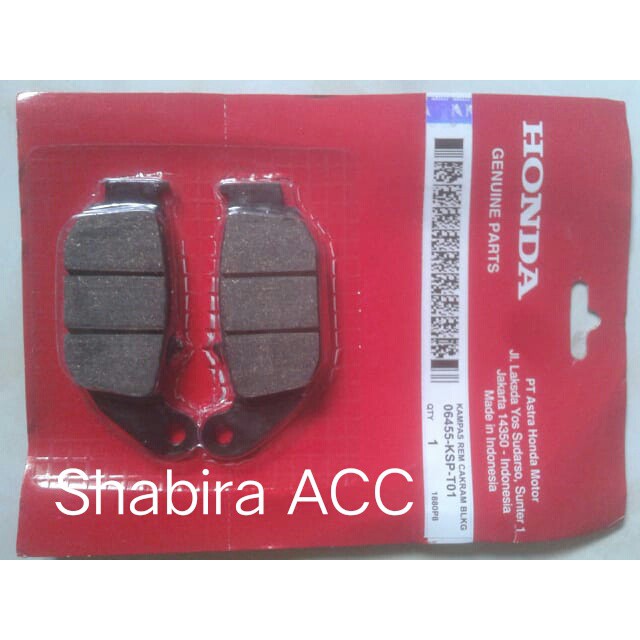 Discpad Kampas Rem Belakang Honda Supra GTR 150 Original