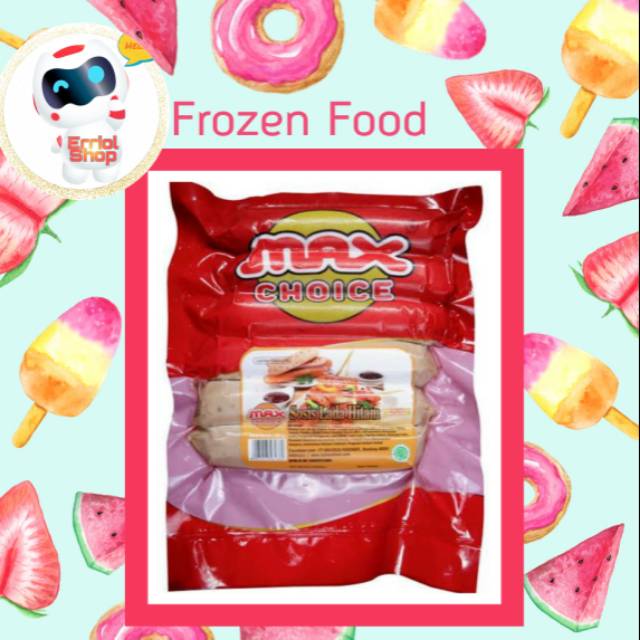 

Max Choice black pepper 500gr Sosis Lada Hitam 6 pcs