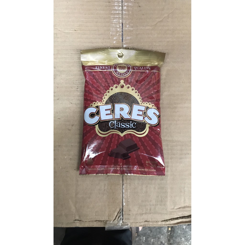 

Ceres Classic 225g 225gr 225 g g gram Meises Coklat Meses Murah Besar