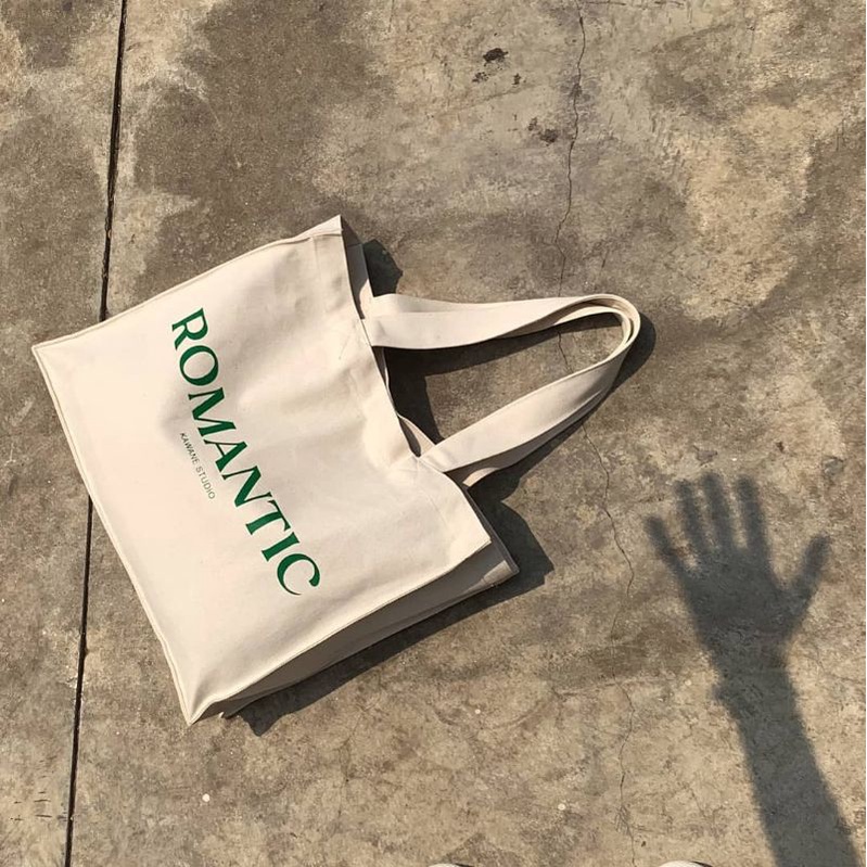 Kawane Studio - Tote Bag Kanvas Wanita, Stylish &amp; Fungsional (LIMITED EDITION) – Romantic