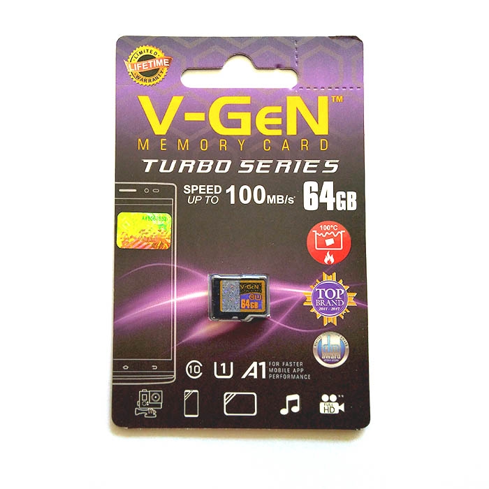 Micro Sd Vgen 64gb Turbo Series Non Adapter | Shopee Indonesia