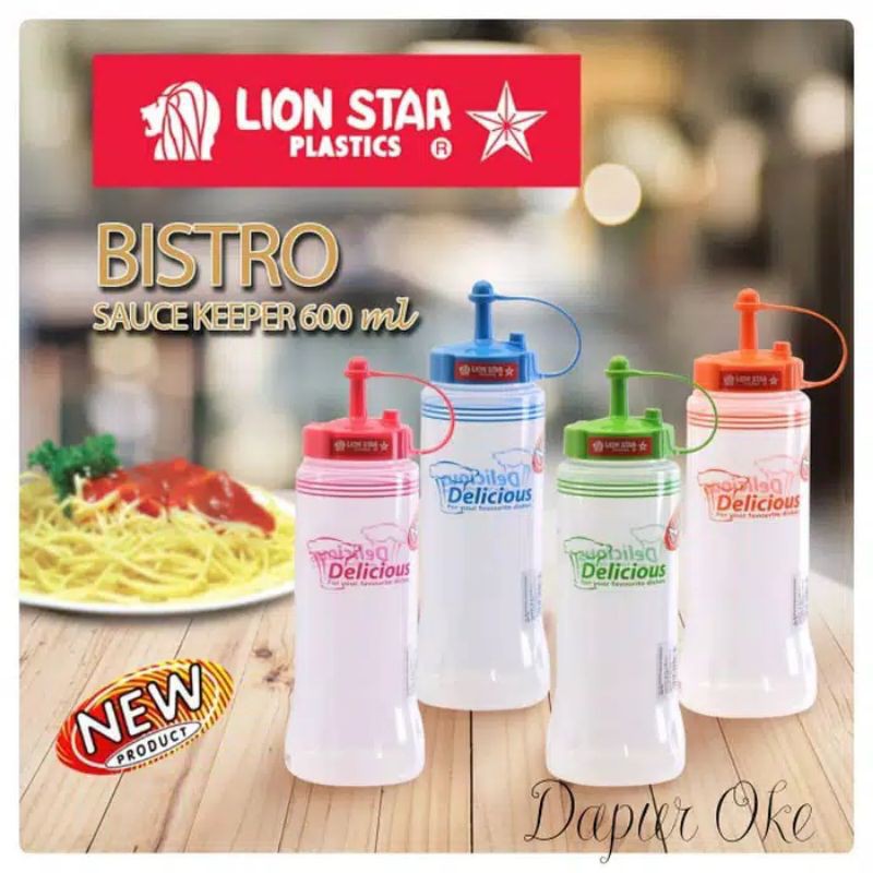 Lion star Sauce keeper 600ml botol kecap/botol minyak